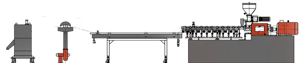 Lab Plastic Polymer Compounding Parallel Co-Rotating Twin Screw Extruder Price