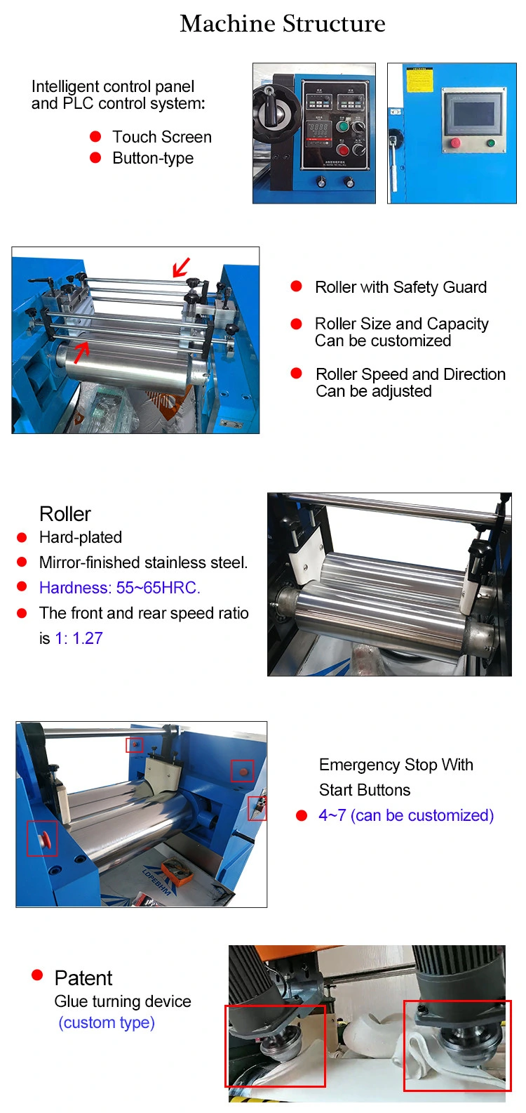 Lab Touch Screen Water Cooling Plastic Calender Rubber 2 Roller Open Mixing Mill Machine Price