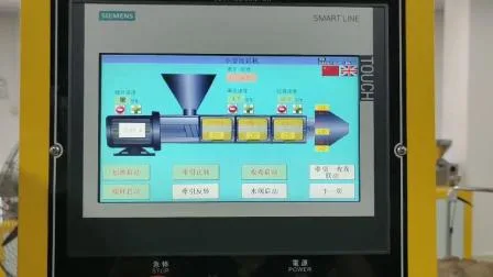 Labor-Extrusionsmaschine zur Herstellung von Guss- und Stretchfolien aus Kunststoff mit Einzelextruder und Kalanderfunktion