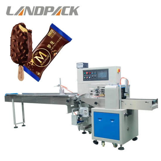 Landpack Lp-350b für Pita-Brot, Sandwiches, Kuchen, Fließversiegelung, Verpackungsmaschine