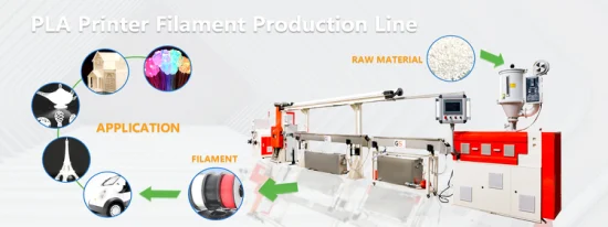 PETG-Filamentherstellungsmaschine 3D-Drucker-Filamentherstellungsmaschine Peek Filament-Extrusionslinie